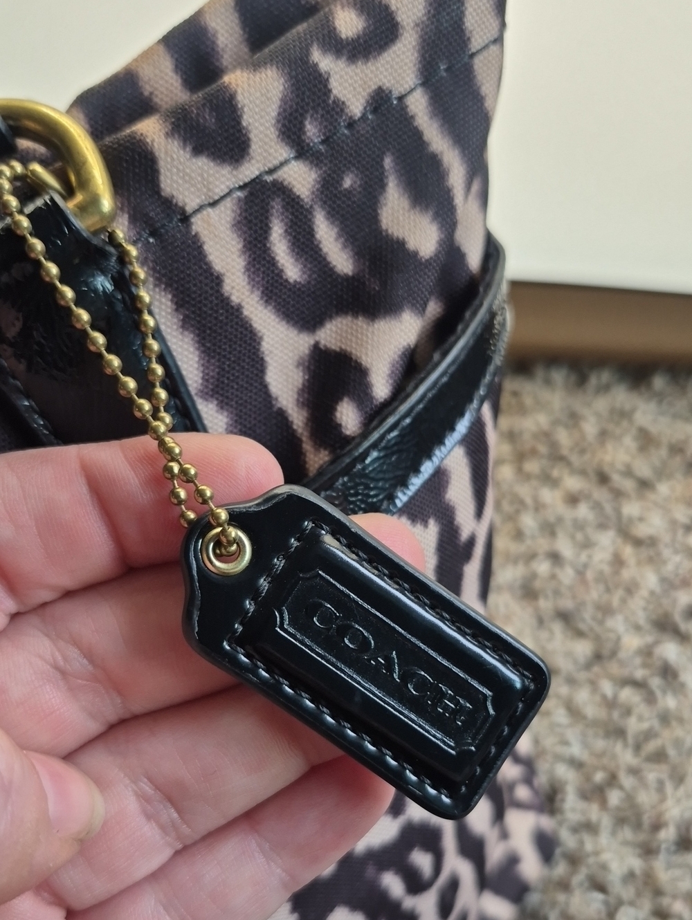 COACH Chelsea Ocelot Leopard Print Tote Bag - Picture 5 of 15